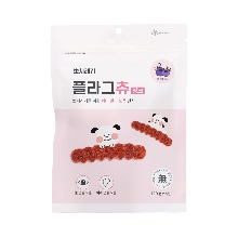 뽀시래기 플라그츄 강아지 치석제거 개껌 핑크 눈 건강 6개입